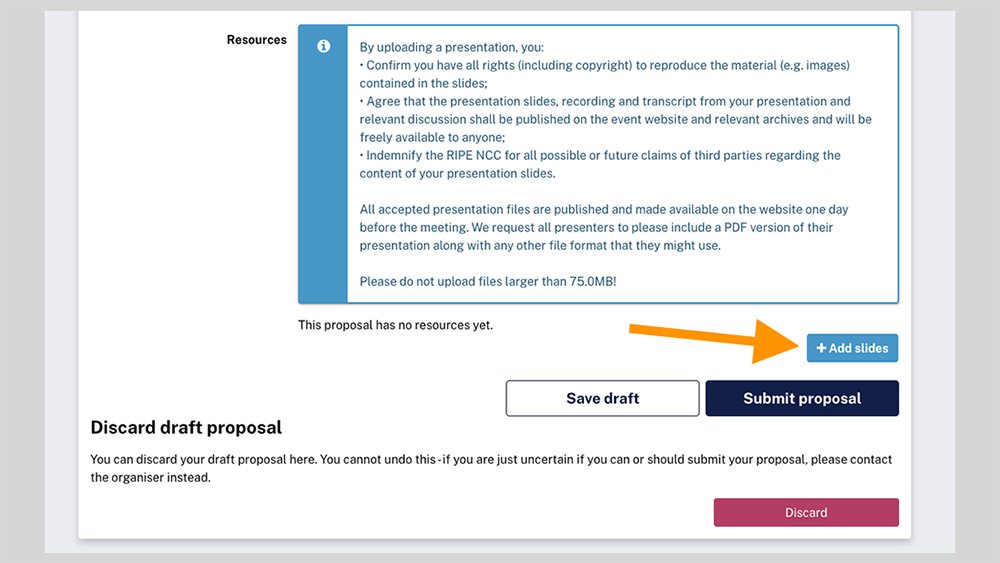 Call for presentations image