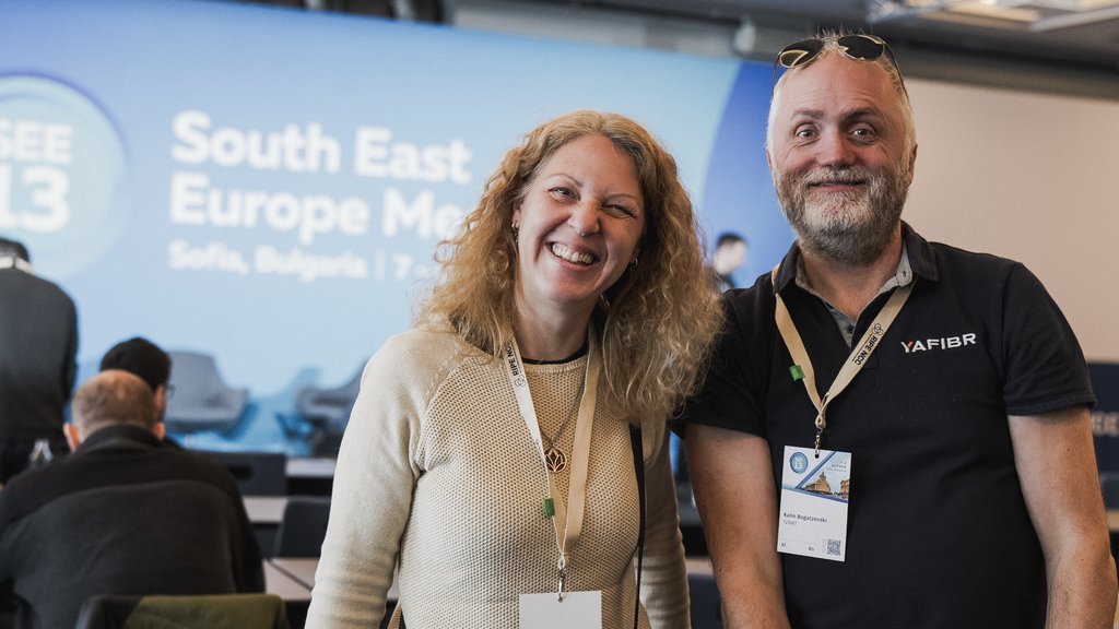 a photo of 2 attendees