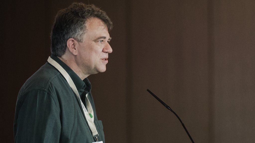 Jim Cowie giving a presentation