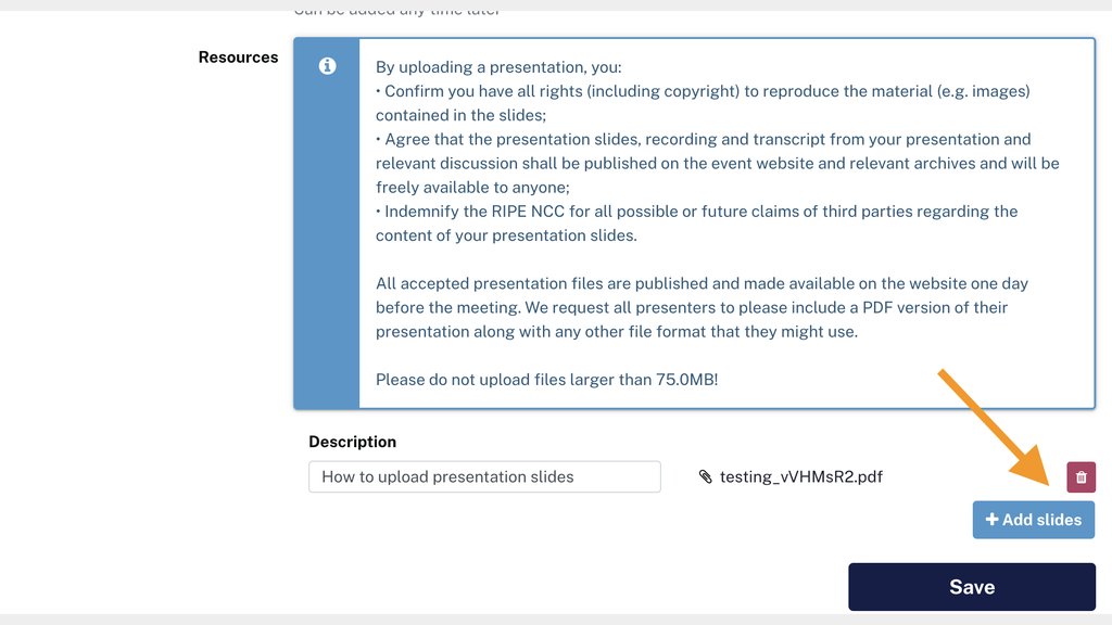 Delete or replace slides