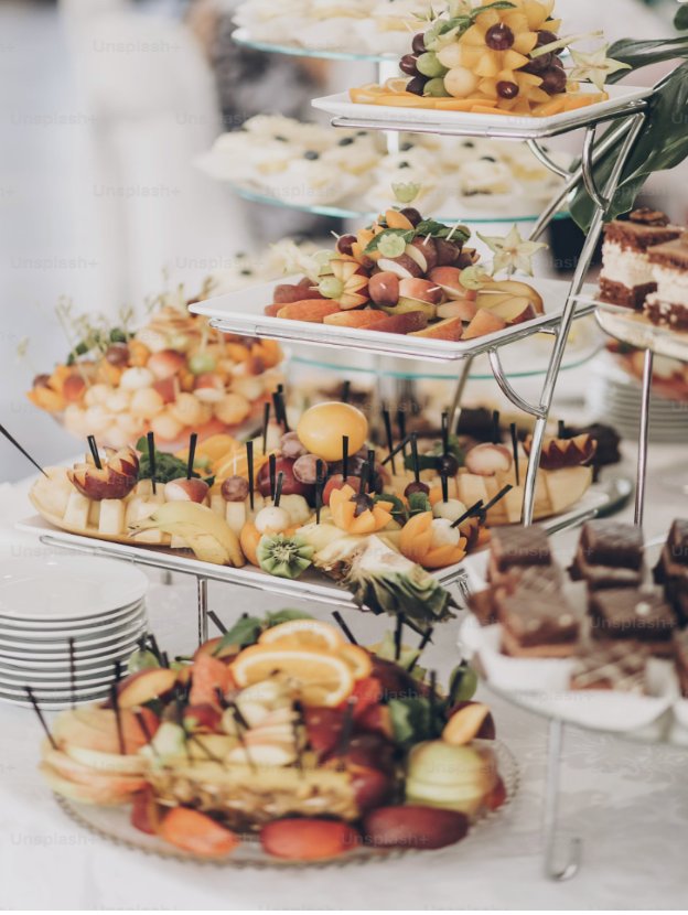 Bunch of snacks for closing.